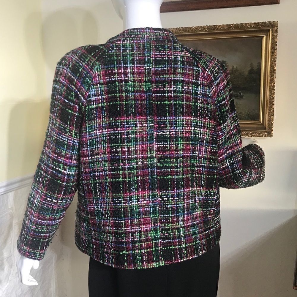 Talbots Multi-Colour Loomed Short Jacket - Picture 4 of 9